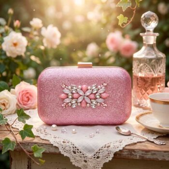Bolso rosa Jardín Secreto