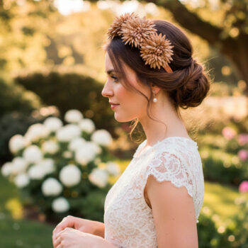 Diadema flores camel