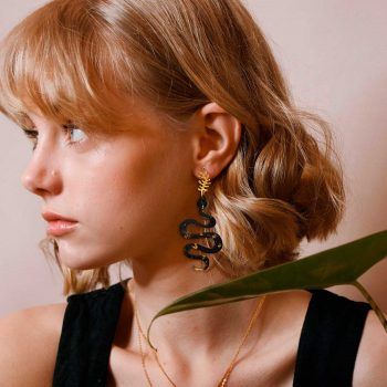 Pendientes grandes serpiente