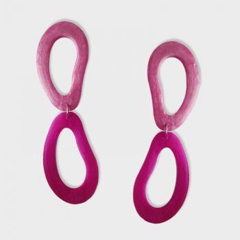 Pendientes rosa y fucsia