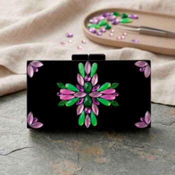 Bolso verde y morado Bosque Embrujado
