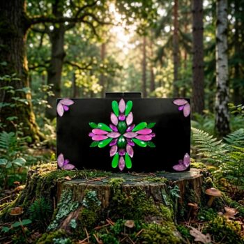 Bolso verde y morado Bosque Embrujado
