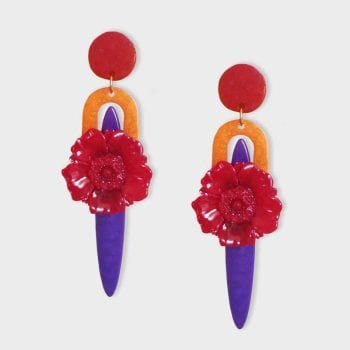Maxi pendiente flor