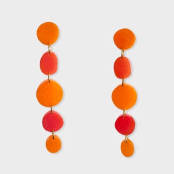 Maxi pendientes naranjas
