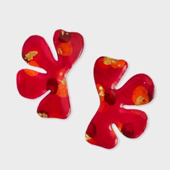 Maxi pendientes rojos