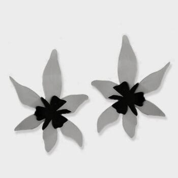 Pendientes Lirios plateados