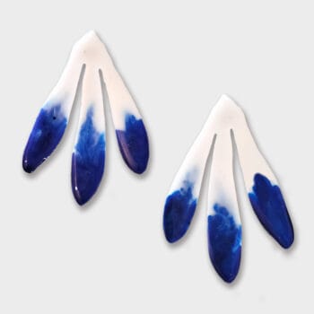 Maxi pendientes azules