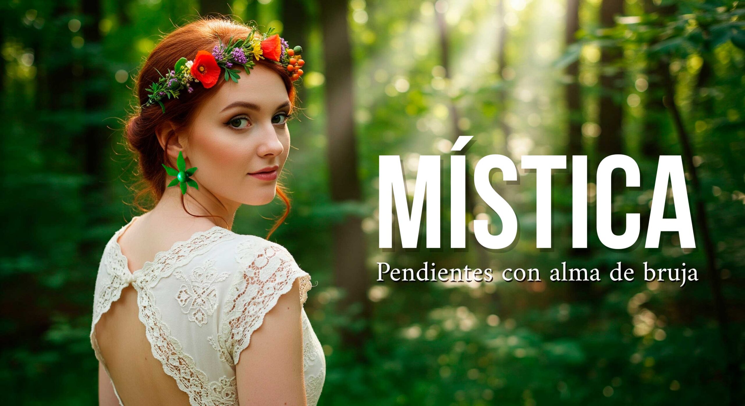 Cabecera Mística pendientes con alma de bruja