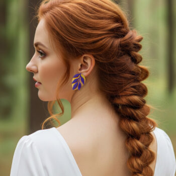 Pendientes Dulcamara Amarillo y Morado