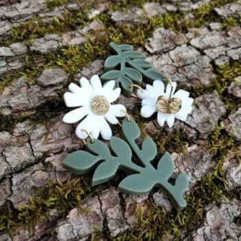 Pendientes Ruda Blancos
