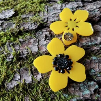 Pendientes Amapola Amarillos
