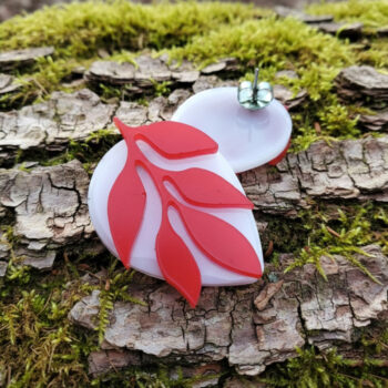 Pendientes Dulcamara Lila Rojo