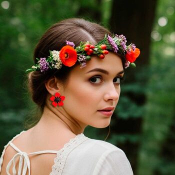 Pendientes Amapolas Mini