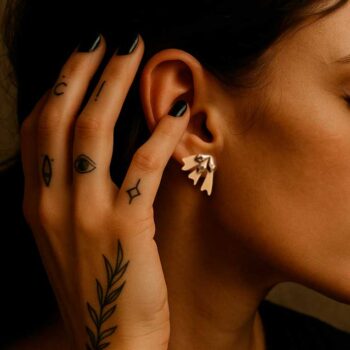 Pendientes mini dorados