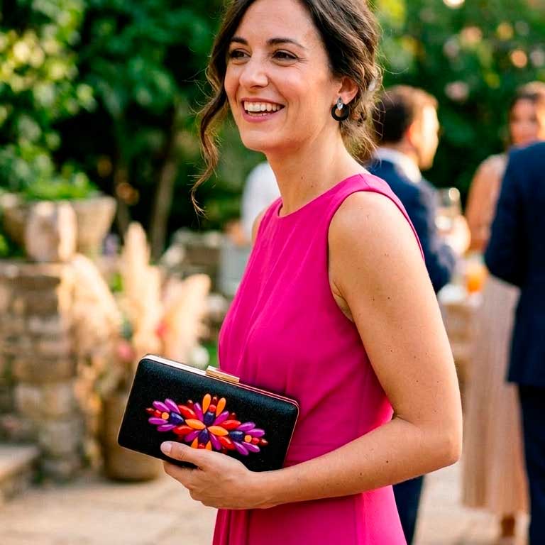 Vestido buganvilla bolso multicolor